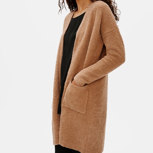 Eileen Fisher Sweaters - Eileen Fisher Organic Cotton Boucle Long Cardigan Sz 3x